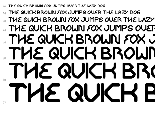 Get Ready font waterfall